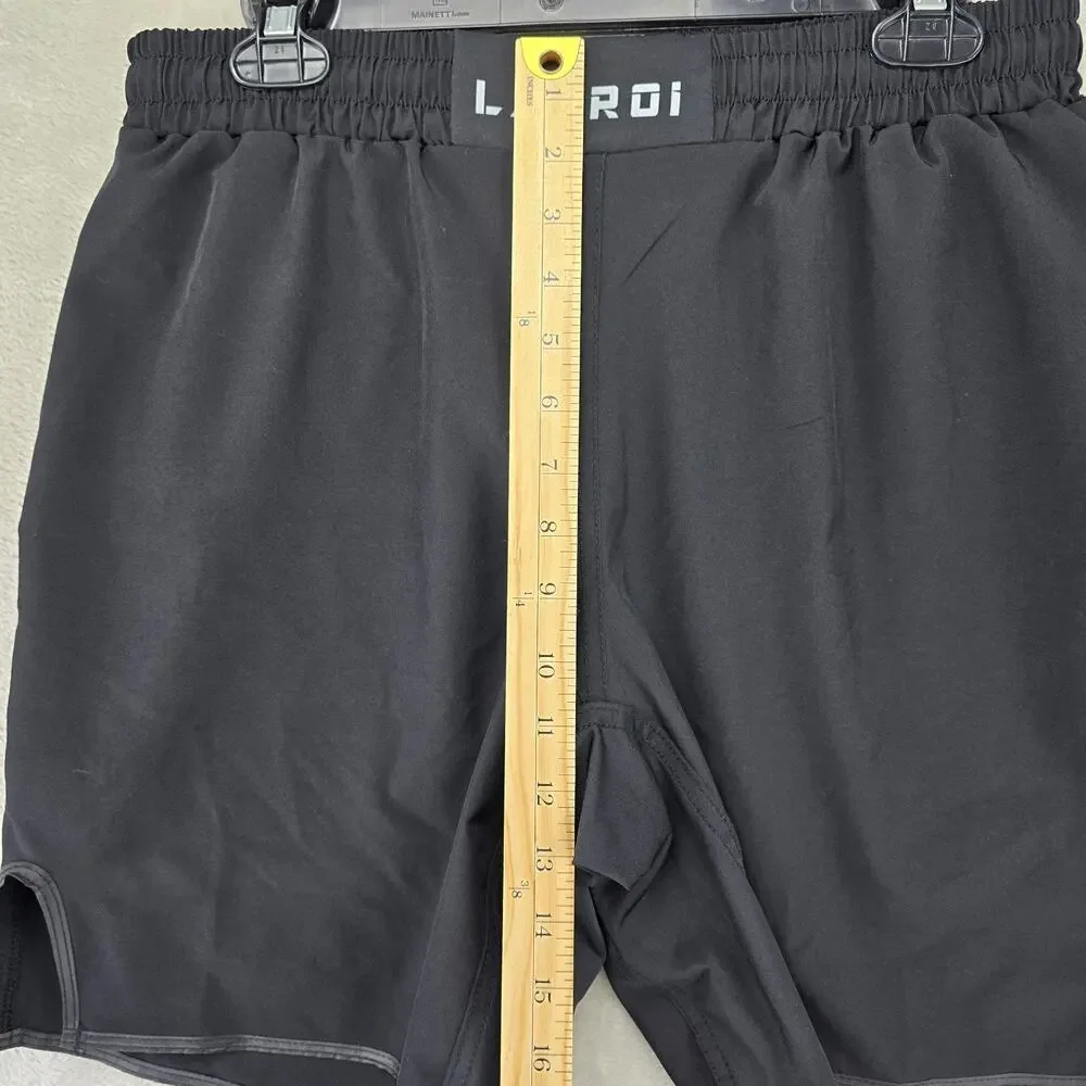 Lafroi Performance Shorts Mens Small Black MMA Cross Training Boxing Fight Wear